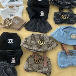 For Labubu  Clothes 🧢👖🤍 $10 Set