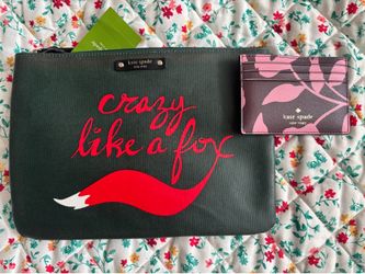 Kate spade zipper pouch and wallet