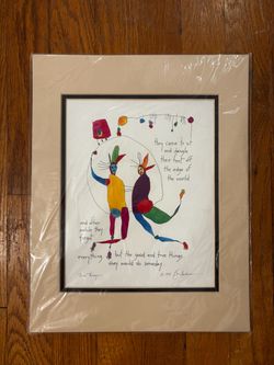 Brian Andreas “True Things” StoryPeople Print — Signed, 1994