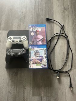 PS4 Pro Bundle – 2 Controllers, 2 Games & Cables