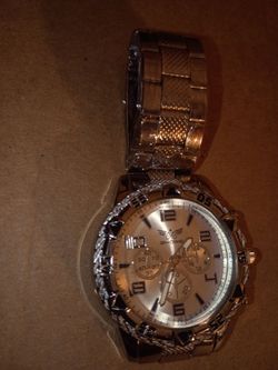 Silver watch new without tags