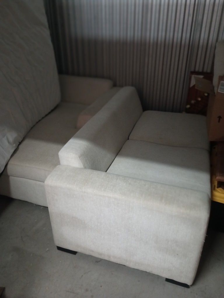 Queen Sofa Bed With Storage Chaise Lounge Left