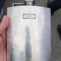 Liquor Flast Sterling Silver Hand Made 250g Aprox