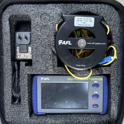 AFL Flexscan FS200 100D U 1(contact info removed) FR-SMF-150-ASC-USC 28E+ OTDR VFL Fiber Ring