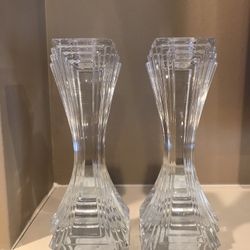 Mikasa crystal candleholders