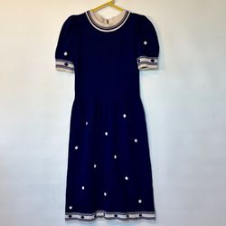 Adolfo New York I. Magnin  vintage knit dress