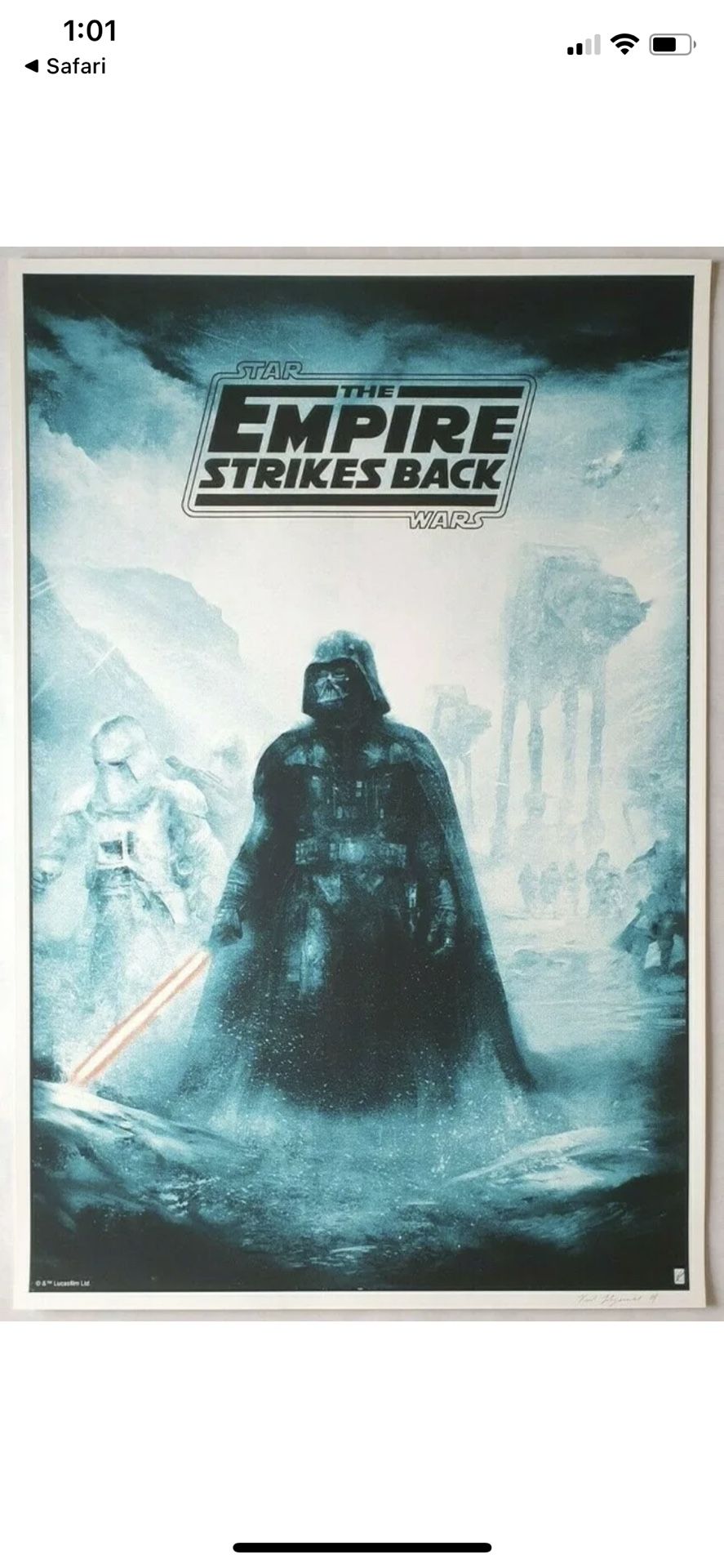 Karl Fitzgerald - Empire Strikes Poster