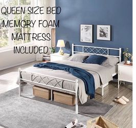 Queen Bed With Mattress New In Box