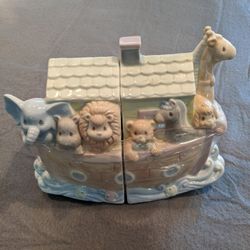 1995 Precious Moments by Enesco Noah's Ark Bookends