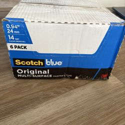 ScotchBlue Original Multi-Surface Painters Tape, 1 Inch Wide (0.94 In. x 60 Yds), 24 Rolls