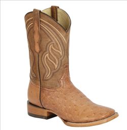 π€ EL GENERAL MENβS EXOTIC OSTRICH BELLY WESTERN BOOTS β $220