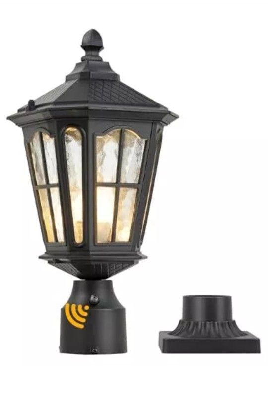 Dusk To Dawn Outdoor 3-Inch Pier Mount Base 17''H Exterior Post Light