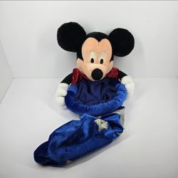 Walt Disney World Mickey Mouse Fantasia Blue Sorcerers Hat Christmas Stocking