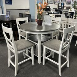 5PC Counter Height Dining Table 