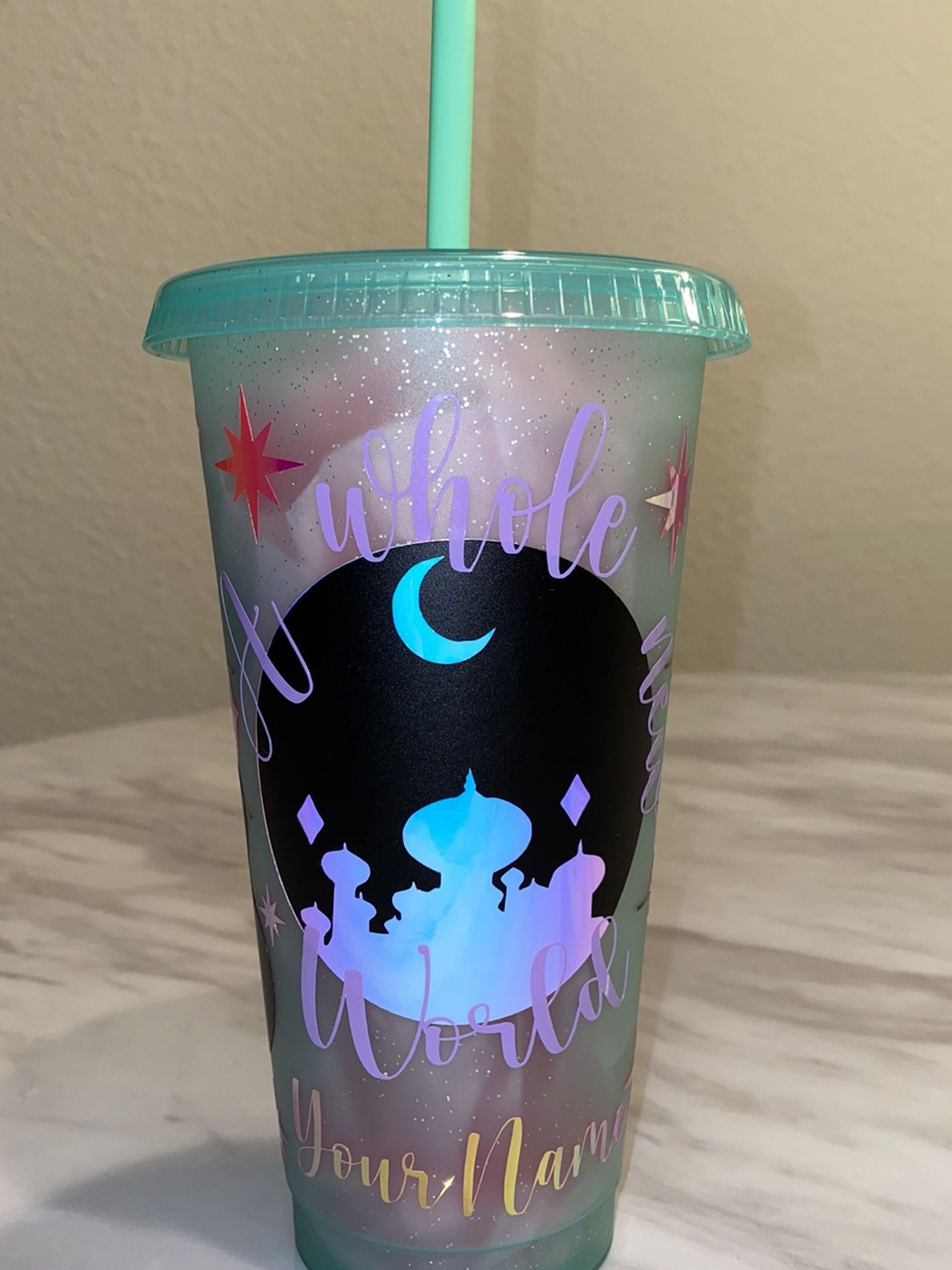 Aladdin & Jasmine Starbucks Cold Cup