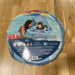 Swimways Baby Spring Float And Sun Canopy