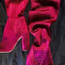 Aldo High Knee Wine  Boots 