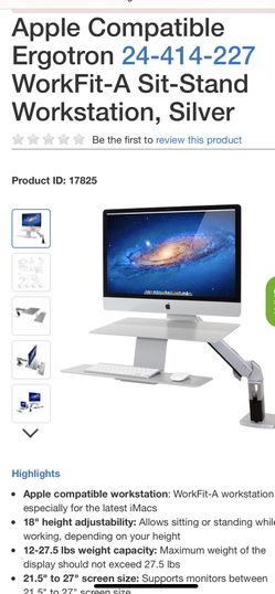 Apple Ergotron Sit-Stand workstation