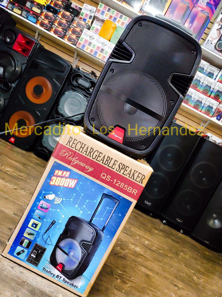 Karaoke Bluetooth Speaker ❗️ 12" 3000w❗️Amazing Bass ❗️USB - Sd Card - FM Radio 