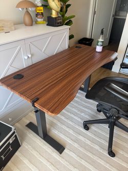 Vari Electric Standing Desk with Walnut Top