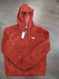 Dickies Corduroy Zip-Up Hooded Jacket. NEW SIZE SMALL