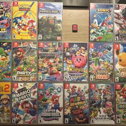 Nintendo Switch Games - Mario Pokémon Kirby Sonic