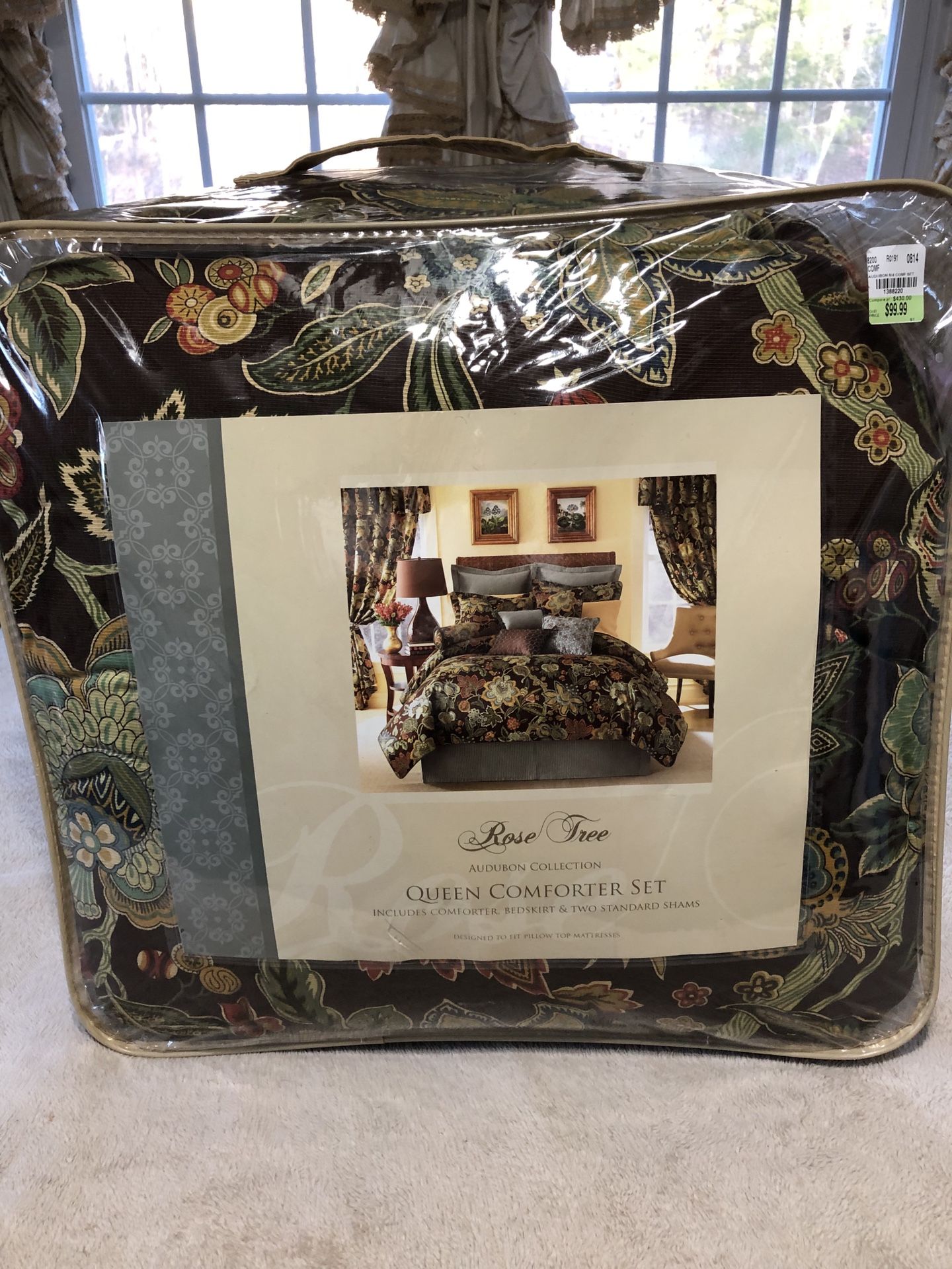 Rose Tree Queen Comforter Set