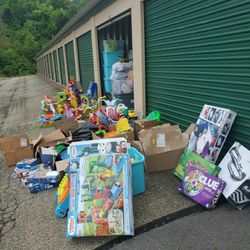 Storage shed sell off, toys, Christmas lemax, household items etc.