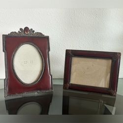 Pair Of Matching Victorian Wine Color Frames