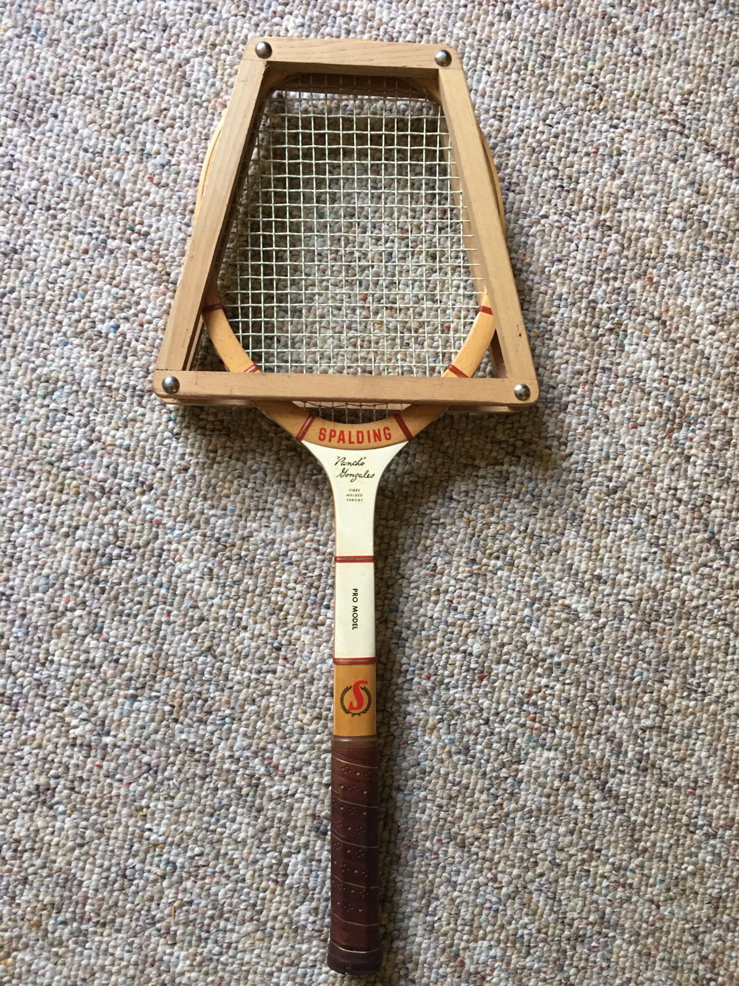 Vintage Spaulding Pancho Gonzales Pro tennis racket