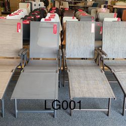 Aluminum Patio Chaise Lounge Chair (LG001)