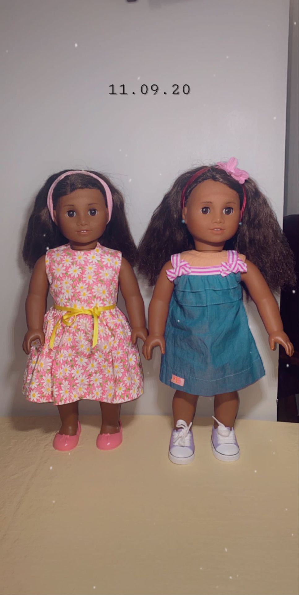 American girl dolls- both for $90