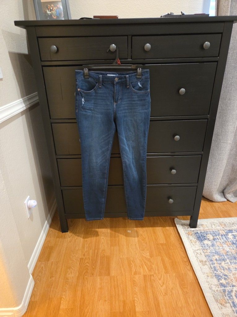 Size 6 Lauren Conrad Super Skinny Jeans -Dark Blue