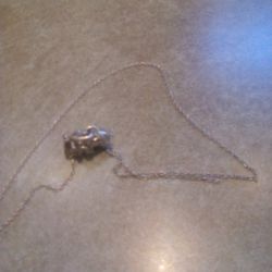 Tiffany And Com . Silver  Elephant Necklace 