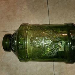 Green Antique Large Glass