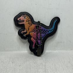 Coach 88779 Rexy Bag Charm - Black Multicolor Glitter Ombré Leather Bag Charm