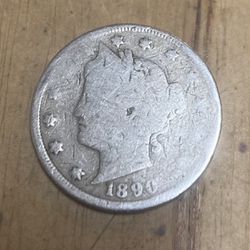 1890 Liberty Head “V” Nickel
