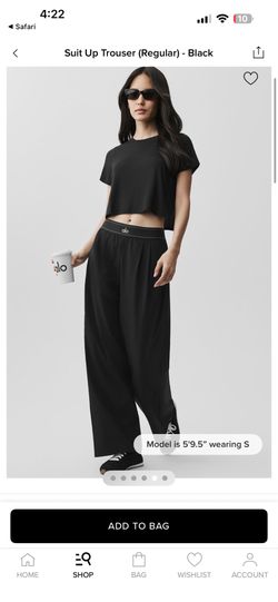 Alo yoga suit up trousers