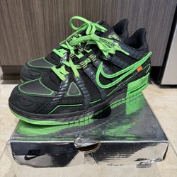 Nike Off White Rubber Dunk Green Size 11.5