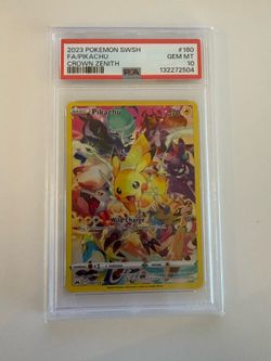 2023 Crown Zenith: Pikachu Secret Rare PSA 10