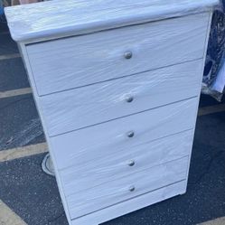 5 Drawer White Color 