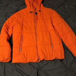 Tommy Hilfiger Orange Puffer - Medium
