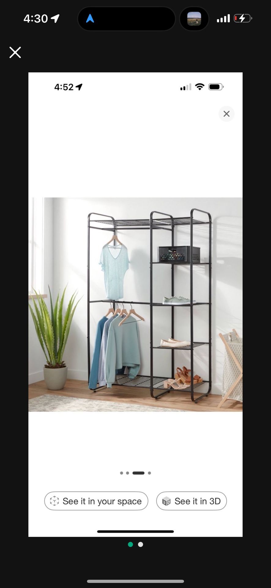 OPEN CLOSET RACK