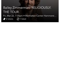 Bailey Zimmerman Ticket