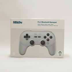 8BitDo Pro 2 Bluetooth Gamepad Gray 80GL Controller Multi-Platform