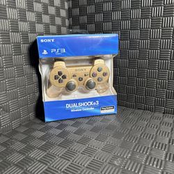 Sony PlayStation PS3 DualShock 3 Sixaxis Gold Wireless OEM Controller Tested