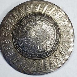 Mexican Sun God Pendant Broach Pin