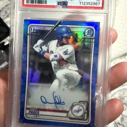 2020 BOWMAN CHROME ANDY PAGES SAPPHIRE EDITION AUTO PSA 10