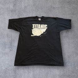 Vtg 90s Titanic T Shirt Fruit of the Loom Lofteez Men’s XXL Graphic Tee Made in USA