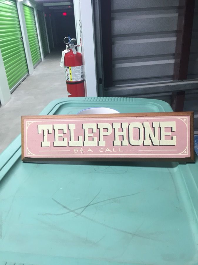 Telephone sign